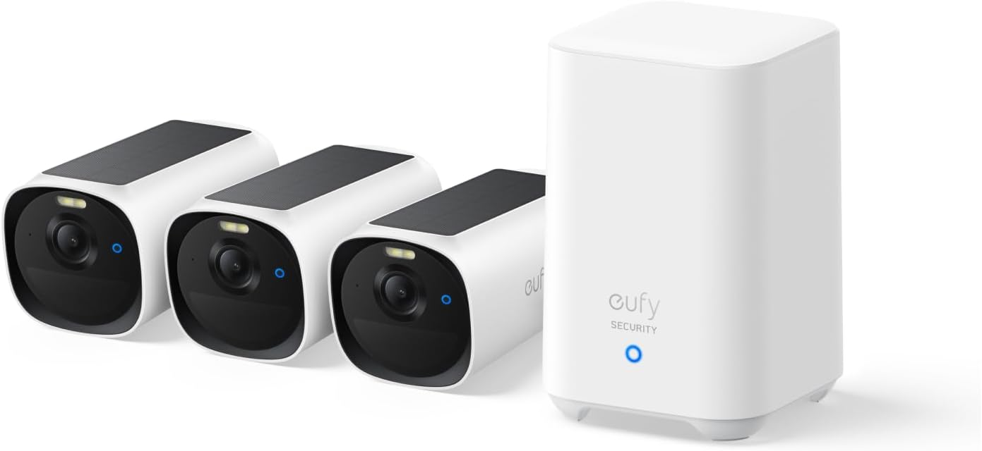 eufyCam E40 3-Cam Kit + HomeBase S280