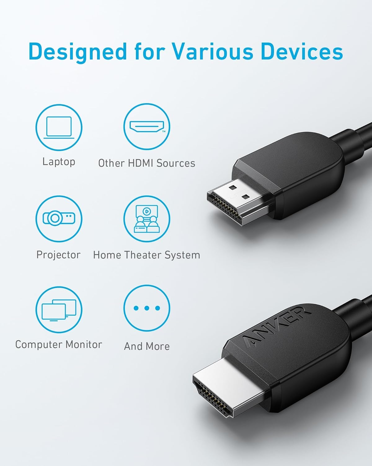 Anker HDMI Cable (6 ft, 8K)