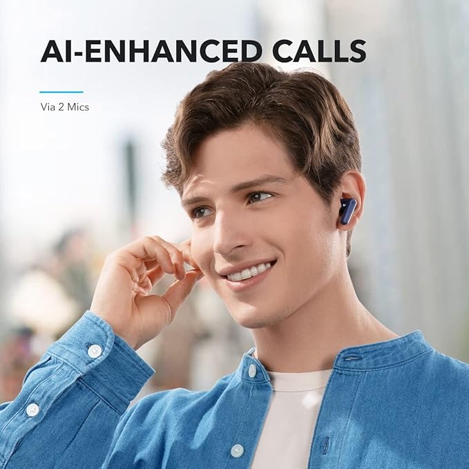 soundcore P20i | True Wireless Earbuds (Black*1 + Navy Blue*1)