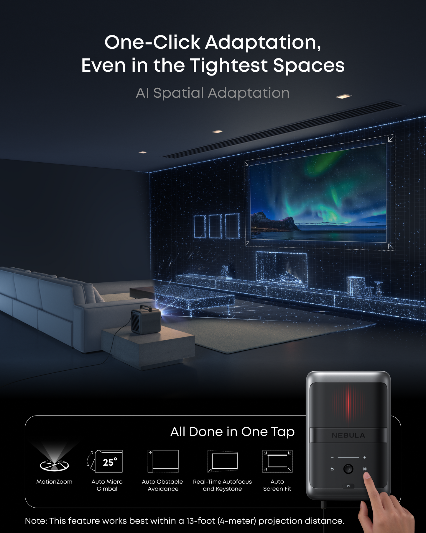 NEBULA X1 | 4K Triple Laser Projector with Dolby Audio