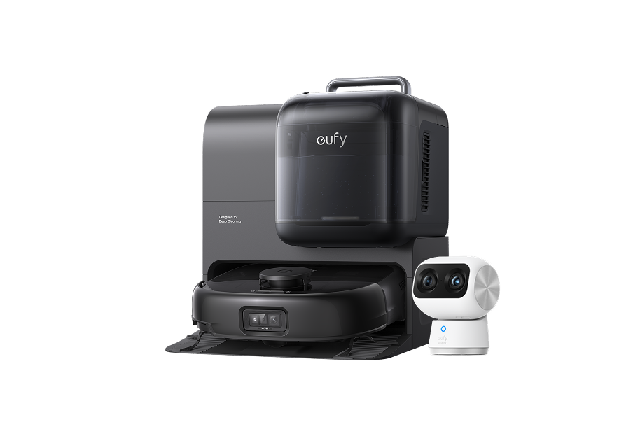 eufy Robot Vacuum Omni E28 + eufy Indoor Cam S350