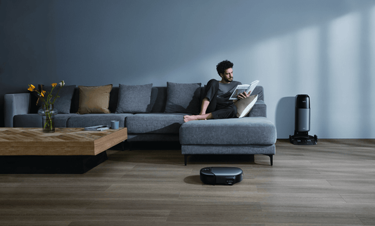 Kopplar av med robotdammsugare