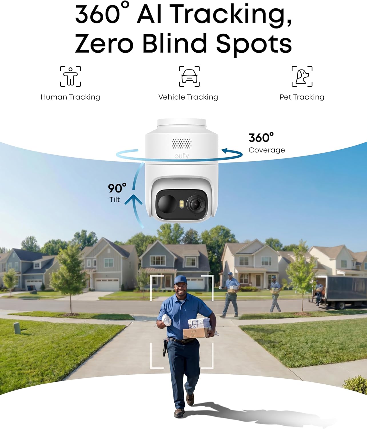 eufyCam C37 2K Smart Security Camera CCTV with Solar panel
