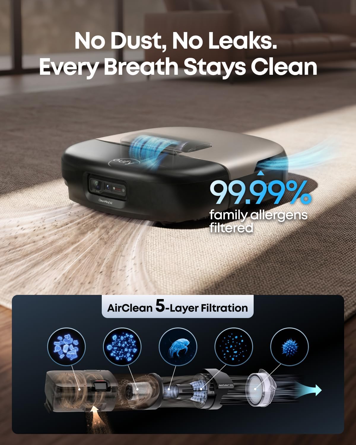 eufy Robot Vacuum Omni S2 + Replacement Accessory Kit