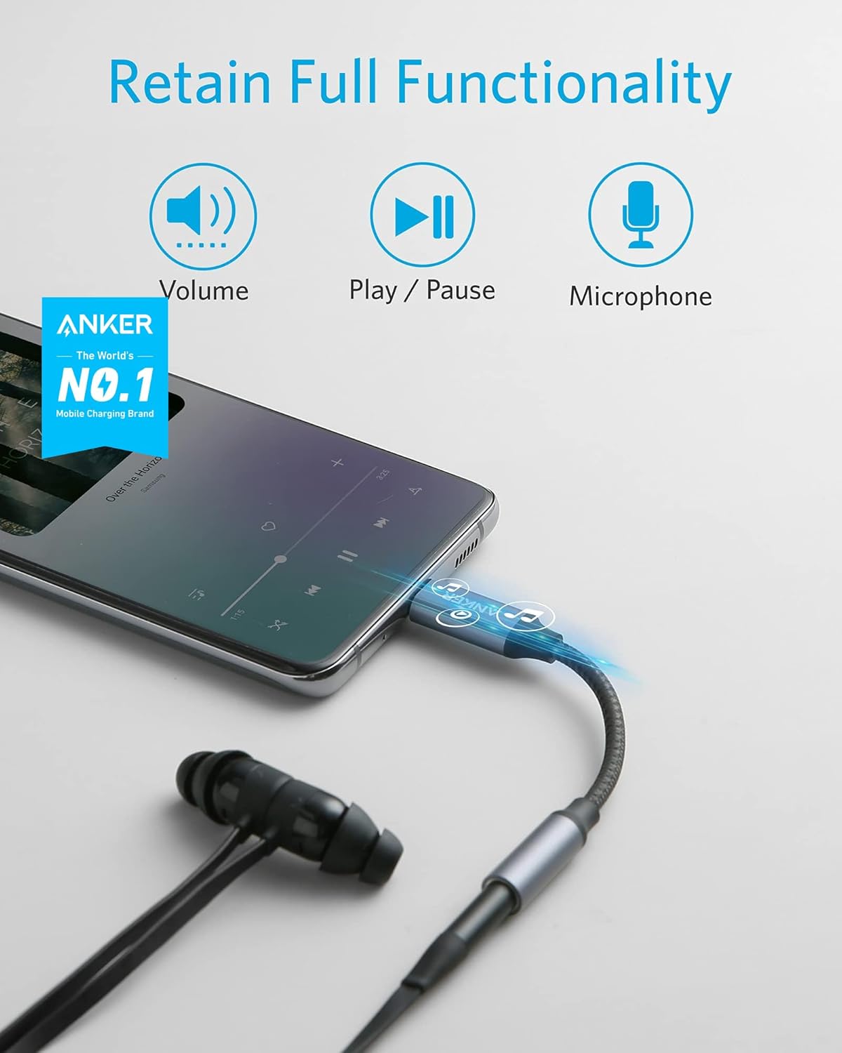 Anker 3.5 mm Audio Cable with USB-C Connector