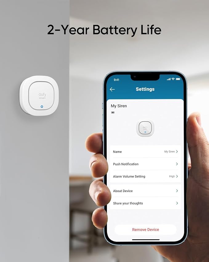 eufy Security Siren: 105 dB Wireless Alarm for Home Protection