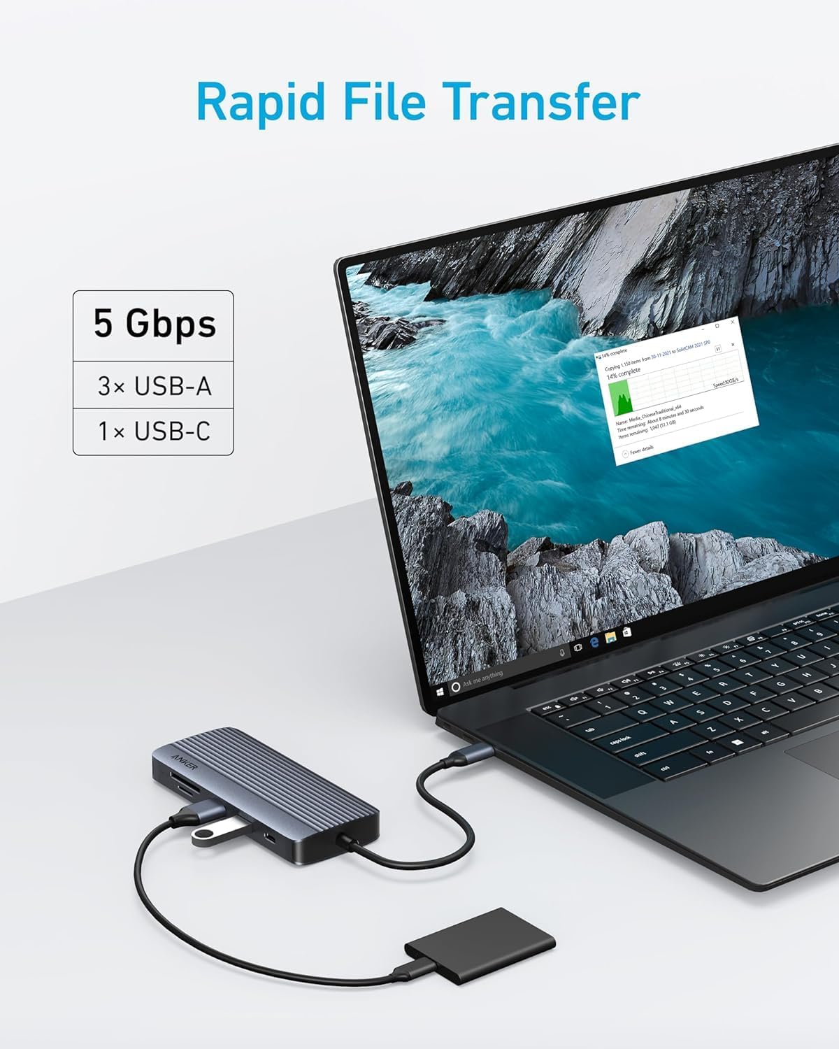 Anker USB-C Hub (10-in-1, Dual display)