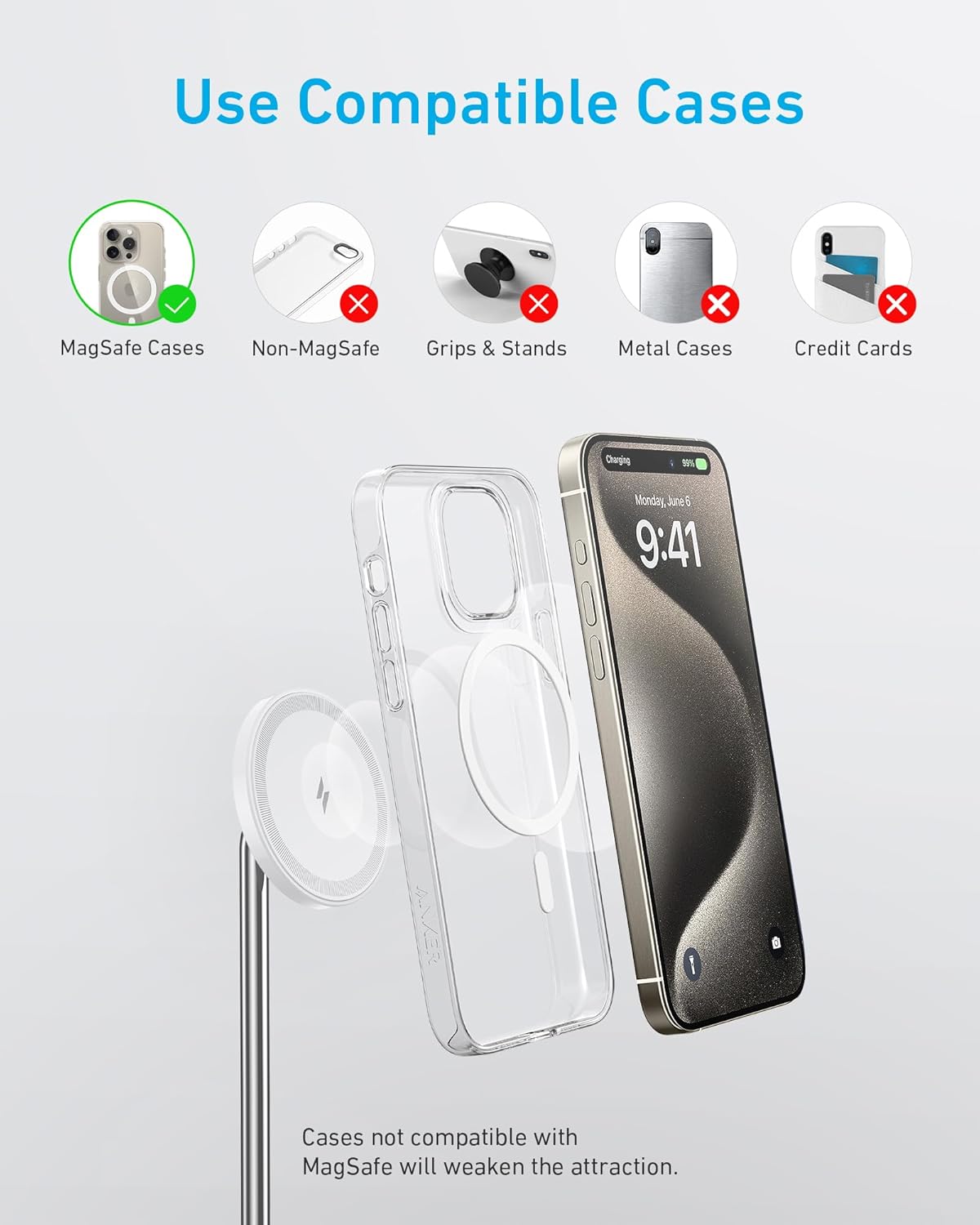 Anker PowerWave Magnetic 2-in-1 Stand Lite