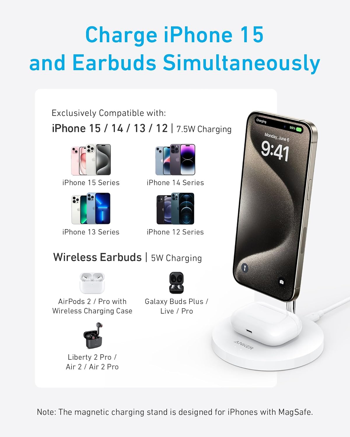 Anker PowerWave Magnetic 2-in-1 Stand Lite