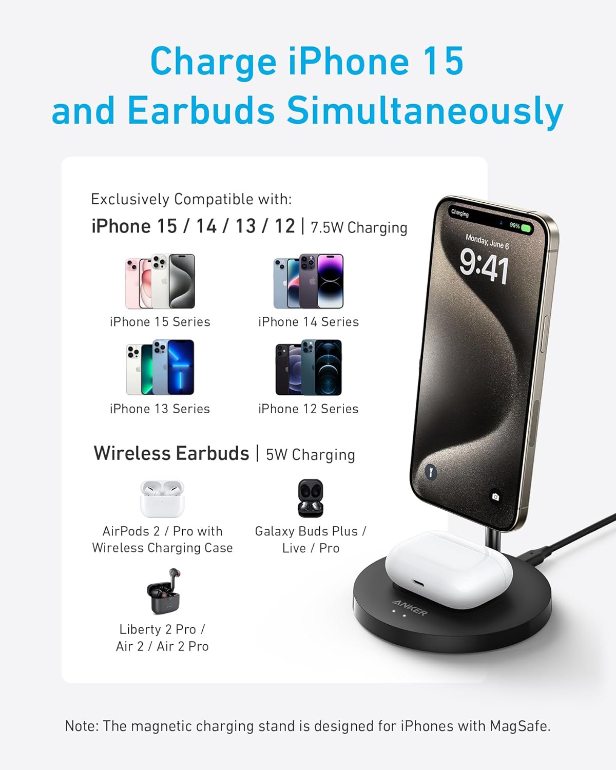 Anker PowerWave Magnetic 2-in-1 Stand Lite