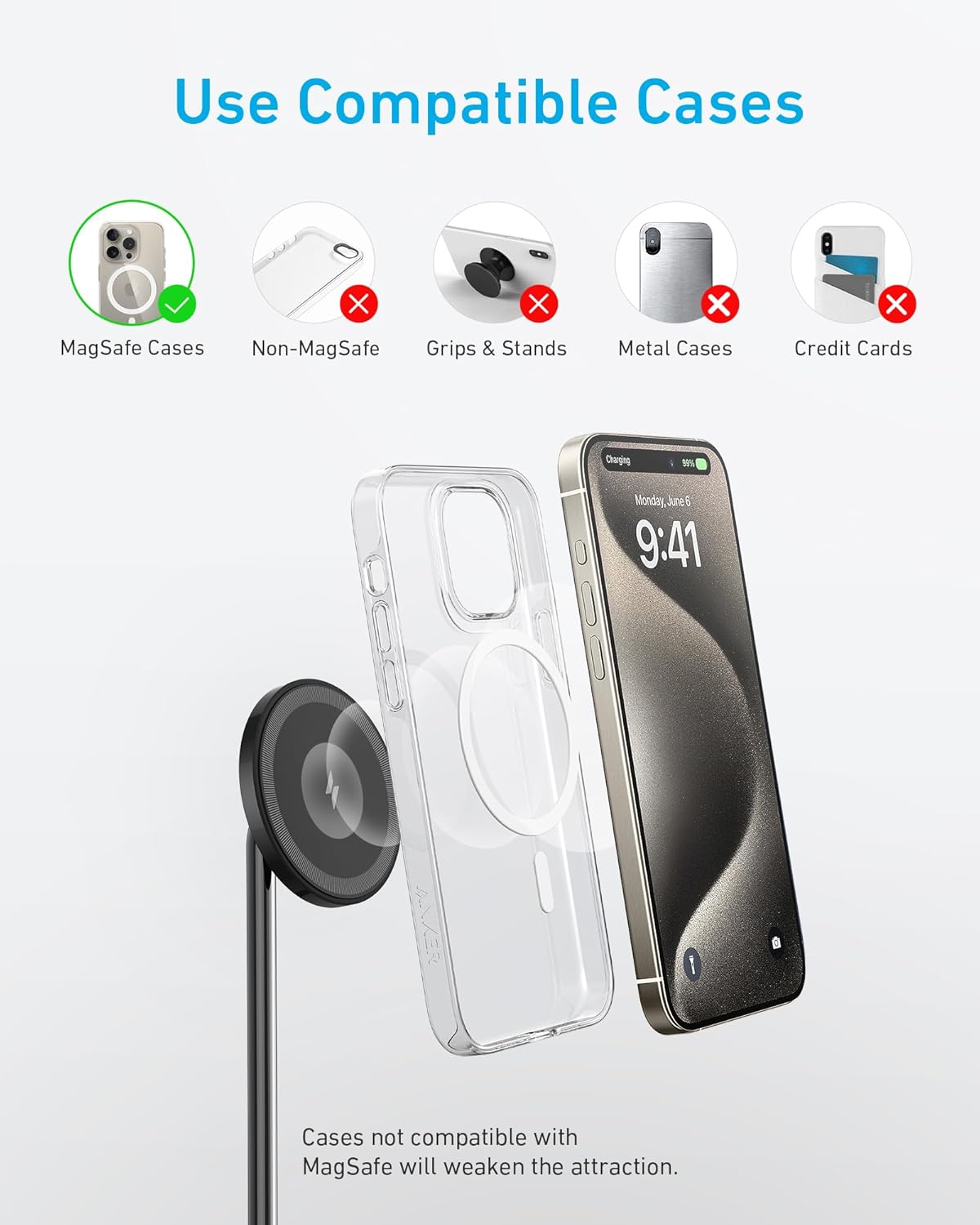 Anker PowerWave Magnetic 2-in-1 Stand Lite