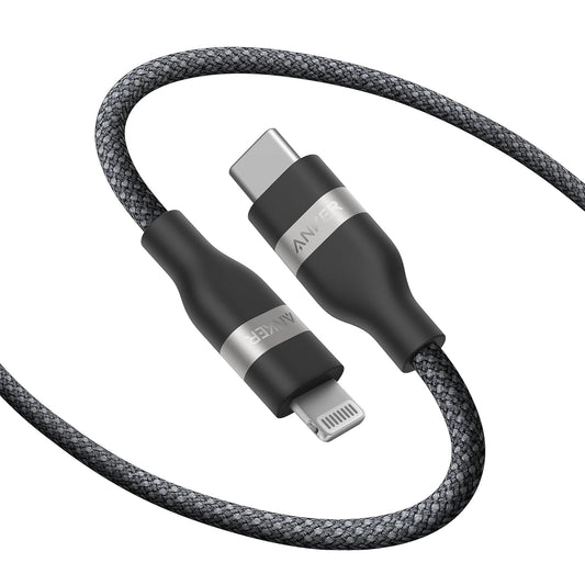 Anker USB-C to Lightning Cable (6 ft, Upcycled-Braided)