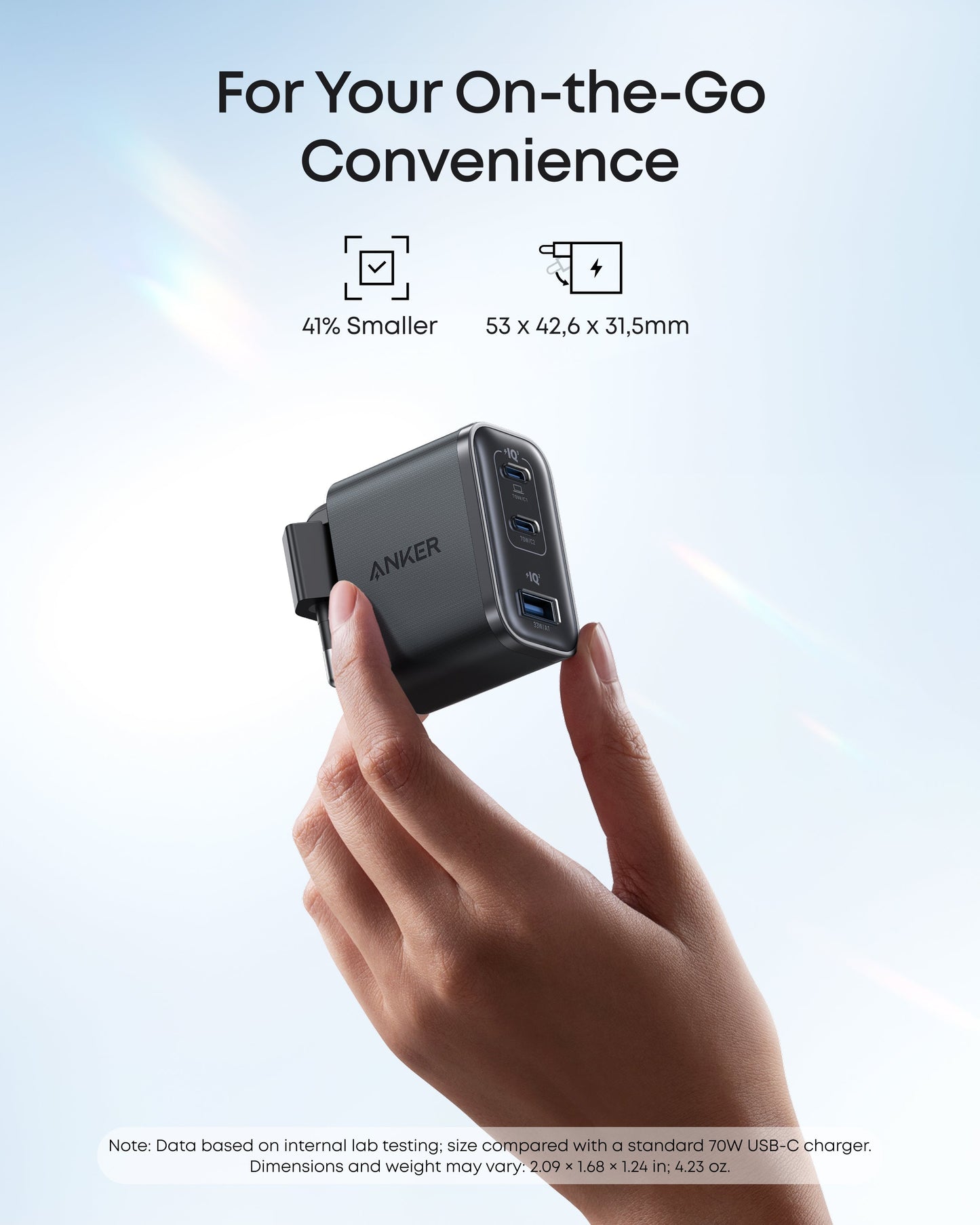 Anker Nano Charger (70W, 3 Ports)