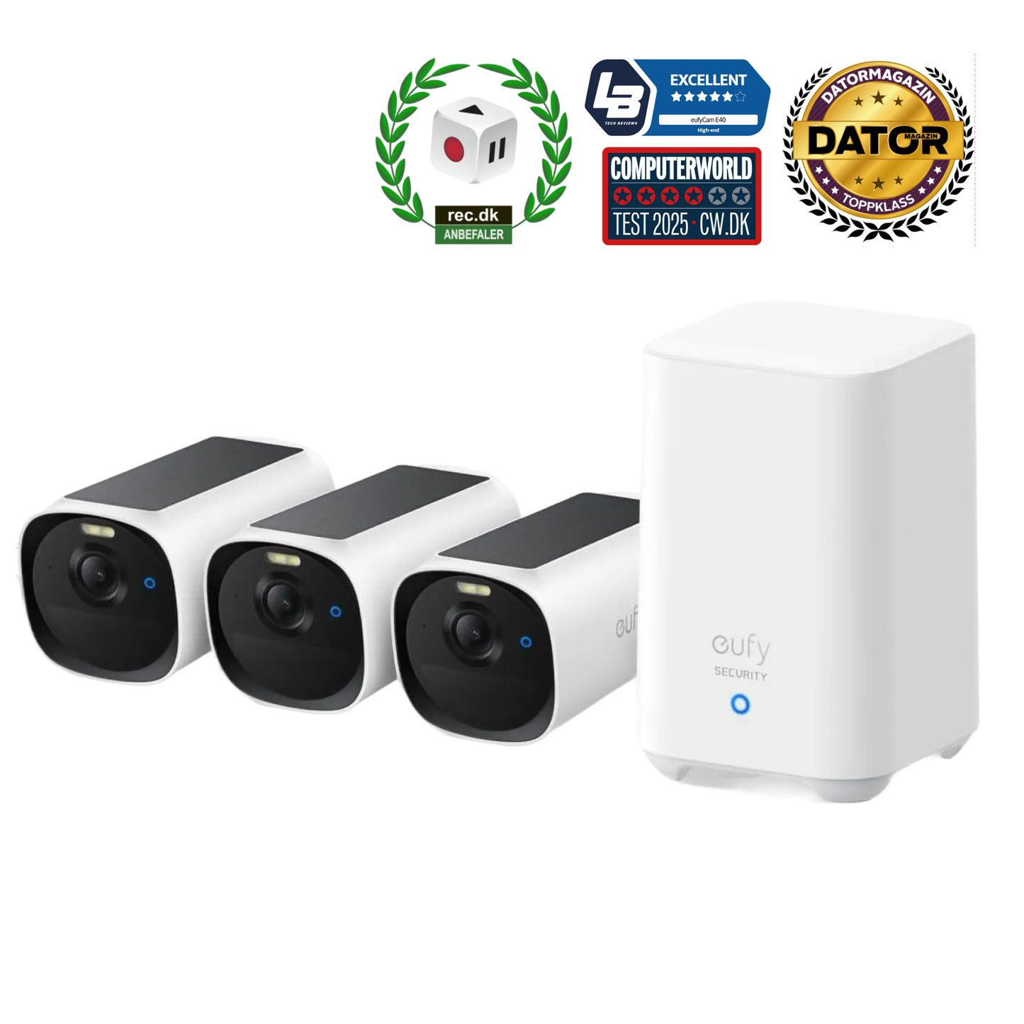 eufyCam E40 3-Cam Kit + HomeBase S280