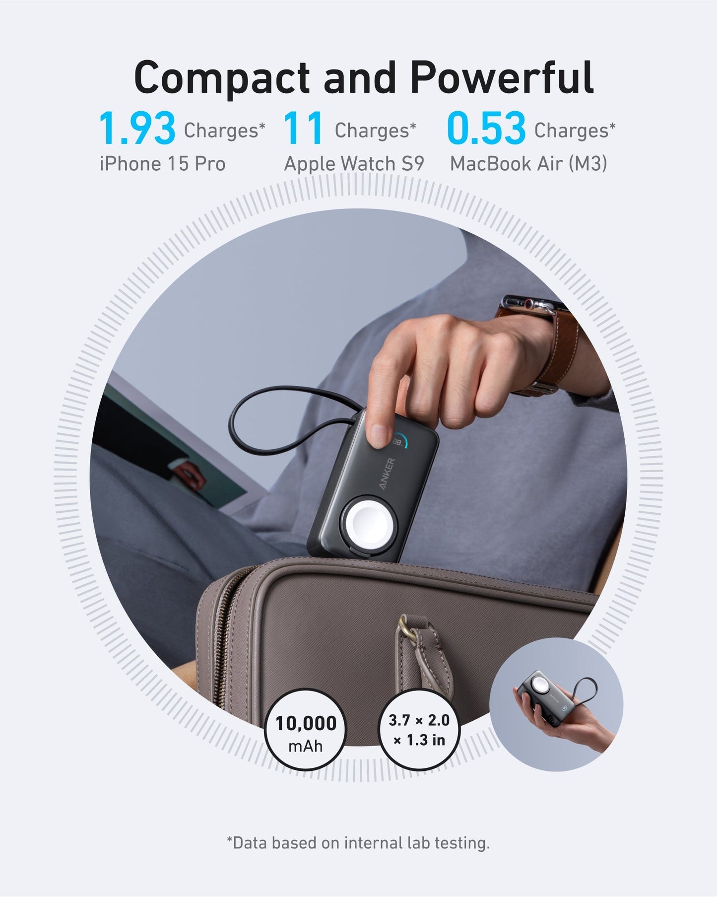 Anker Prime TB5 Docking Station (14-in-1, 8K, Thunderbolt 5) + MagGo Power Bank (10K, 35W, For Apple Watch)