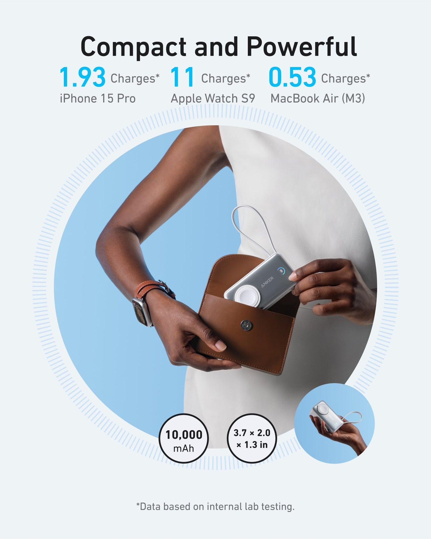 Anker MagGo Power Bank (10K, 35W, For Apple Watch) + Anker MagGo Wireless Charging Station (3-in-1, Foldable Pad)