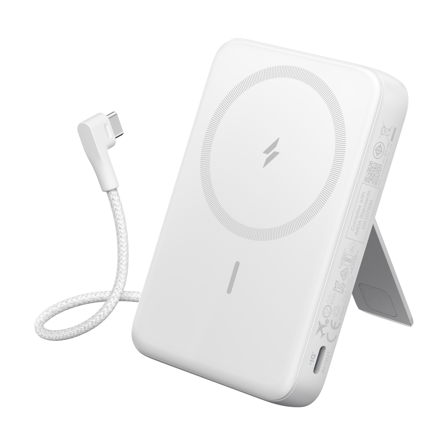 Anker Zolo Magnetic Power Bank (10K,30W,Built-in USB-C Cable)