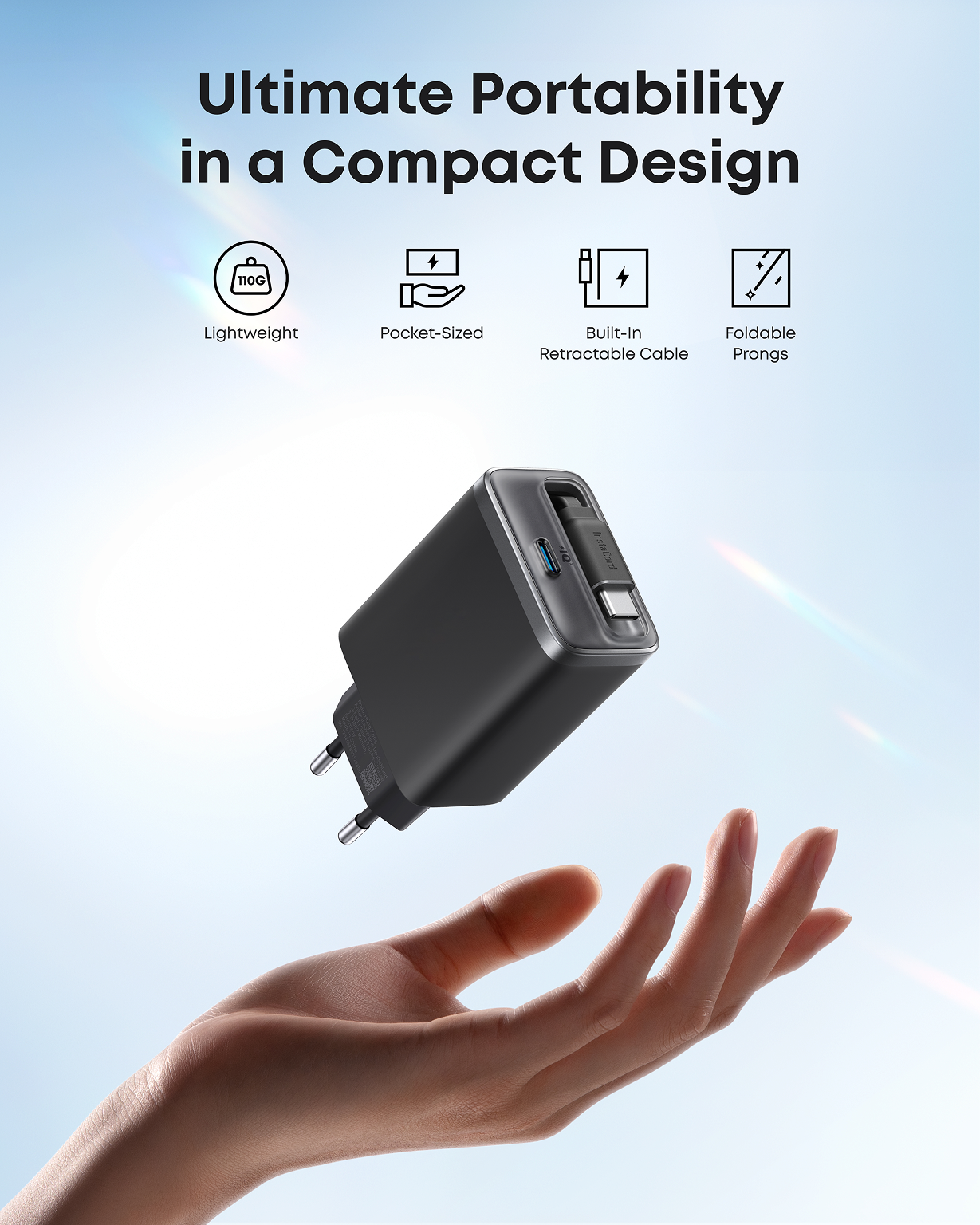 Anker Nano Charger (35W, Built-In Retractable USB-C Cable)