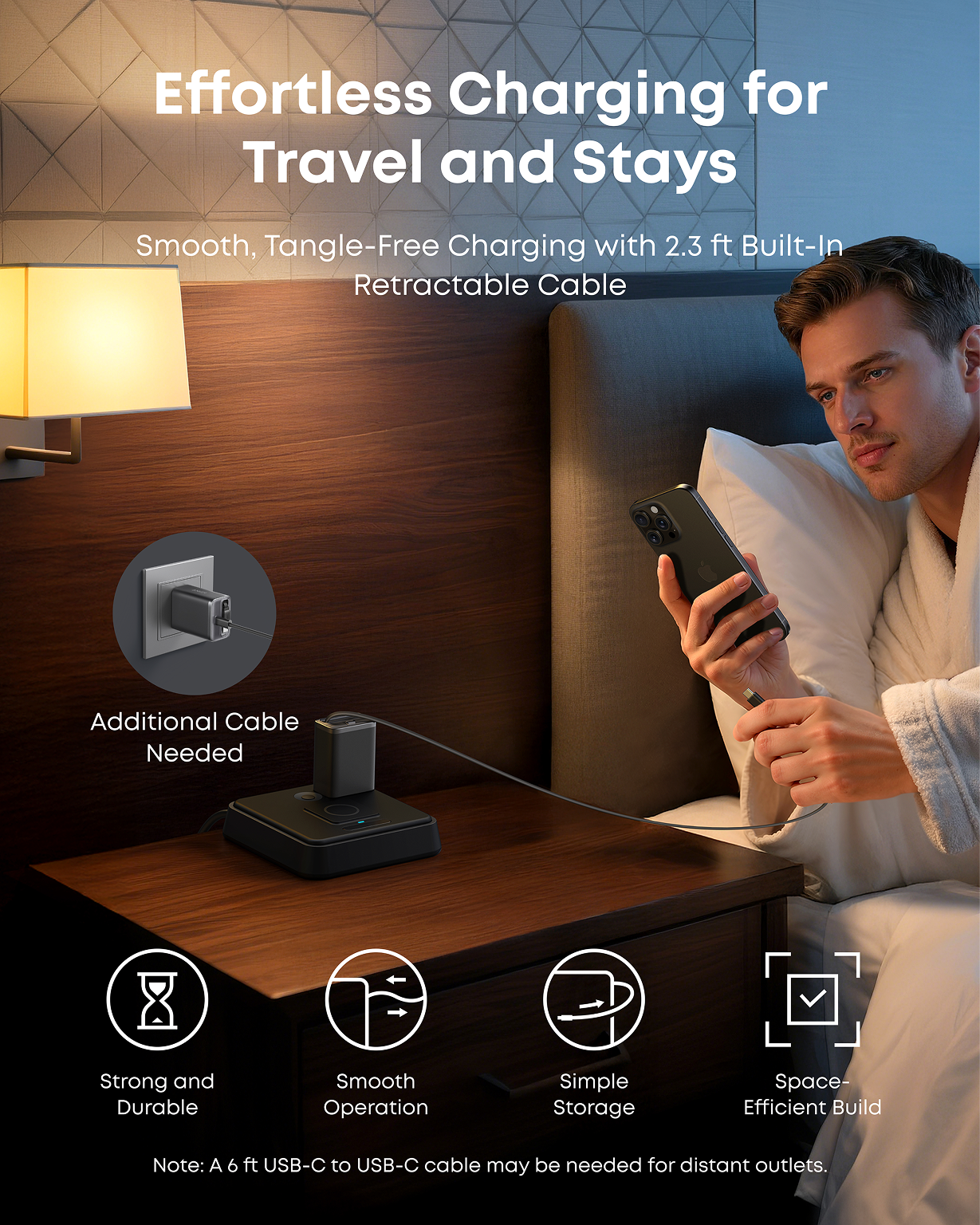 Anker Nano Charger (35W, Built-In Retractable USB-C Cable)