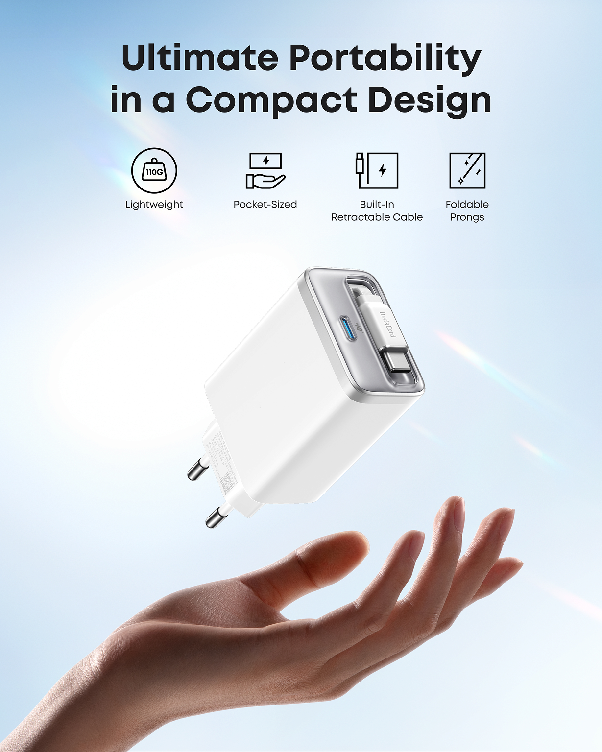 Anker Nano Charger (35W, Built-In Retractable USB-C Cable)
