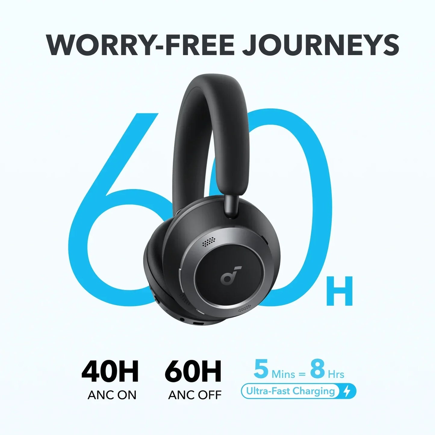 soundcore Space One Pro | Foldable Over-Ear Headphones
