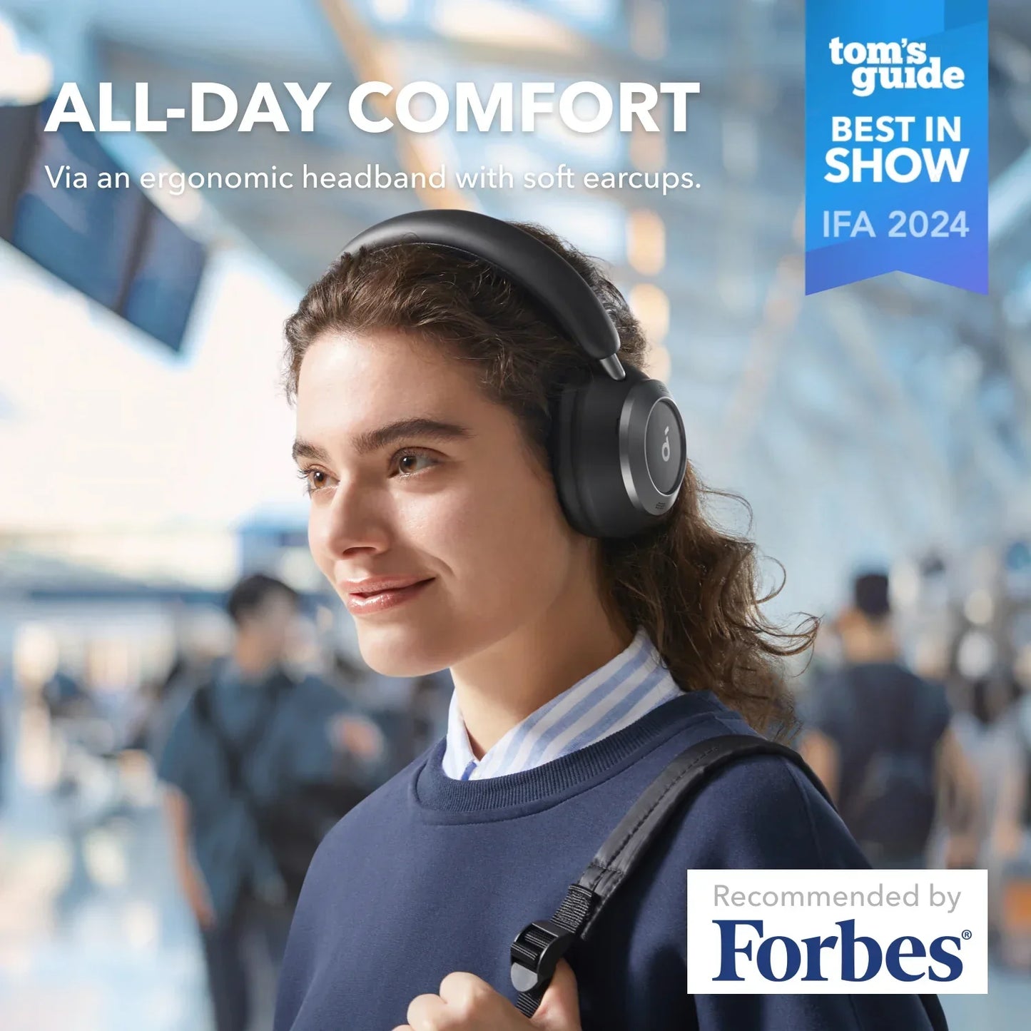 soundcore Space One Pro | Foldable Over-Ear Headphones