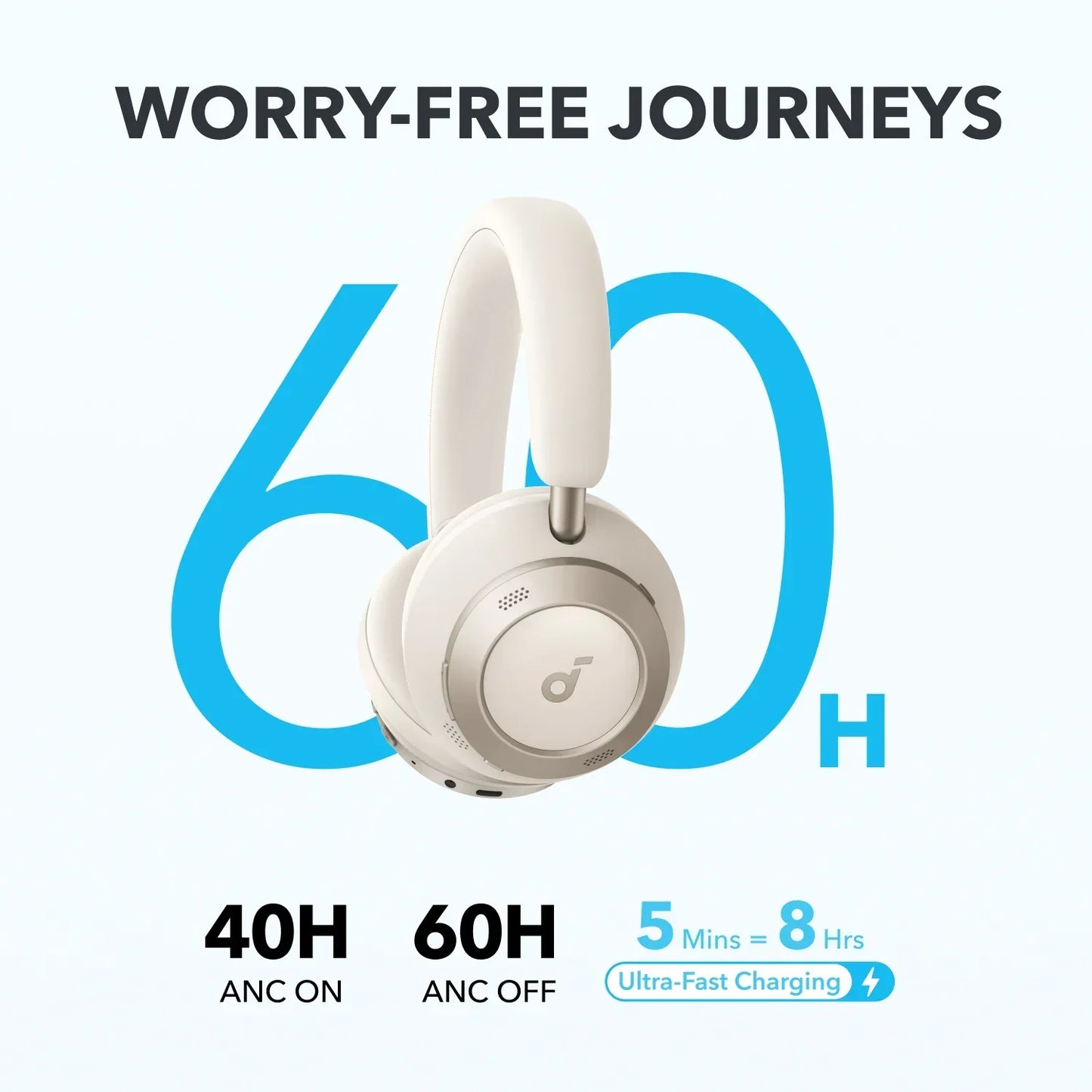 soundcore Space One Pro | Foldable Over-Ear Headphones
