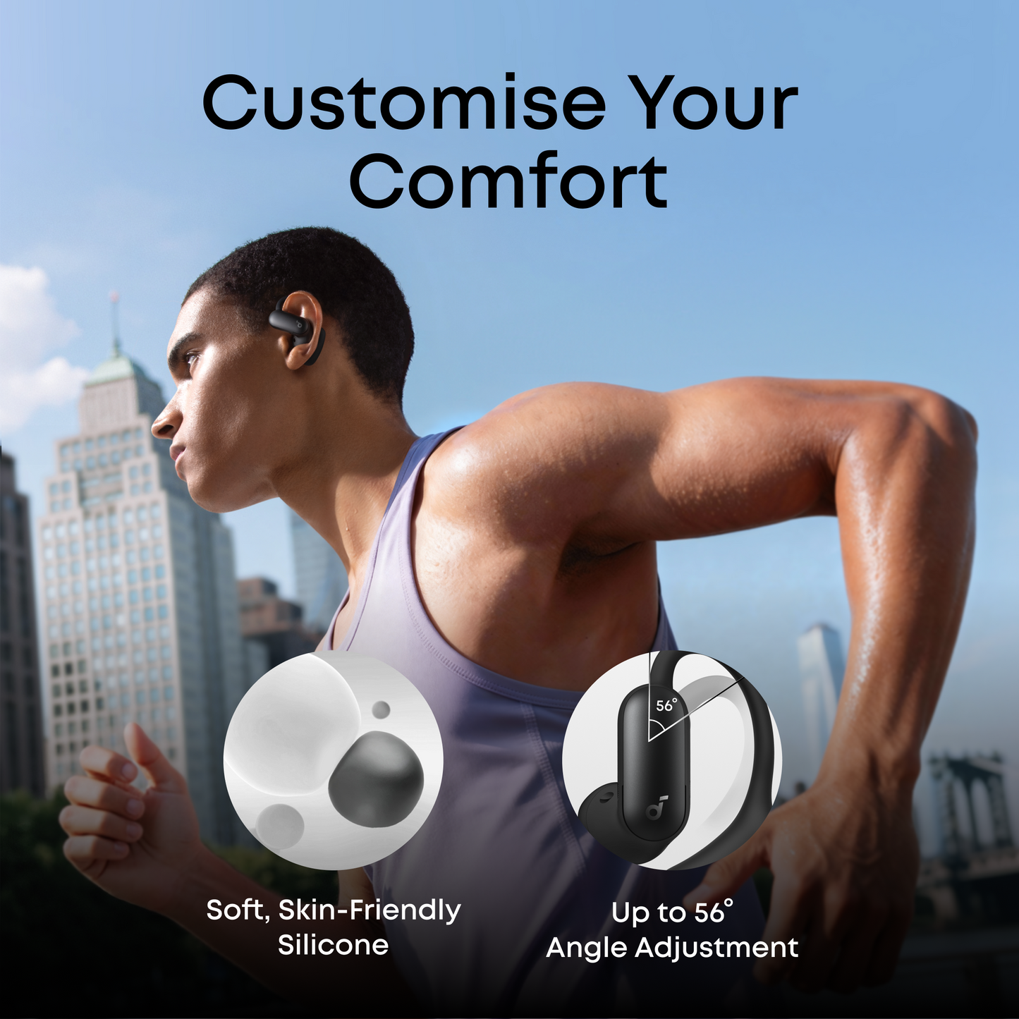 soundcore AeroFit 2 Pro | 2-in-1 Hybrid Earbuds