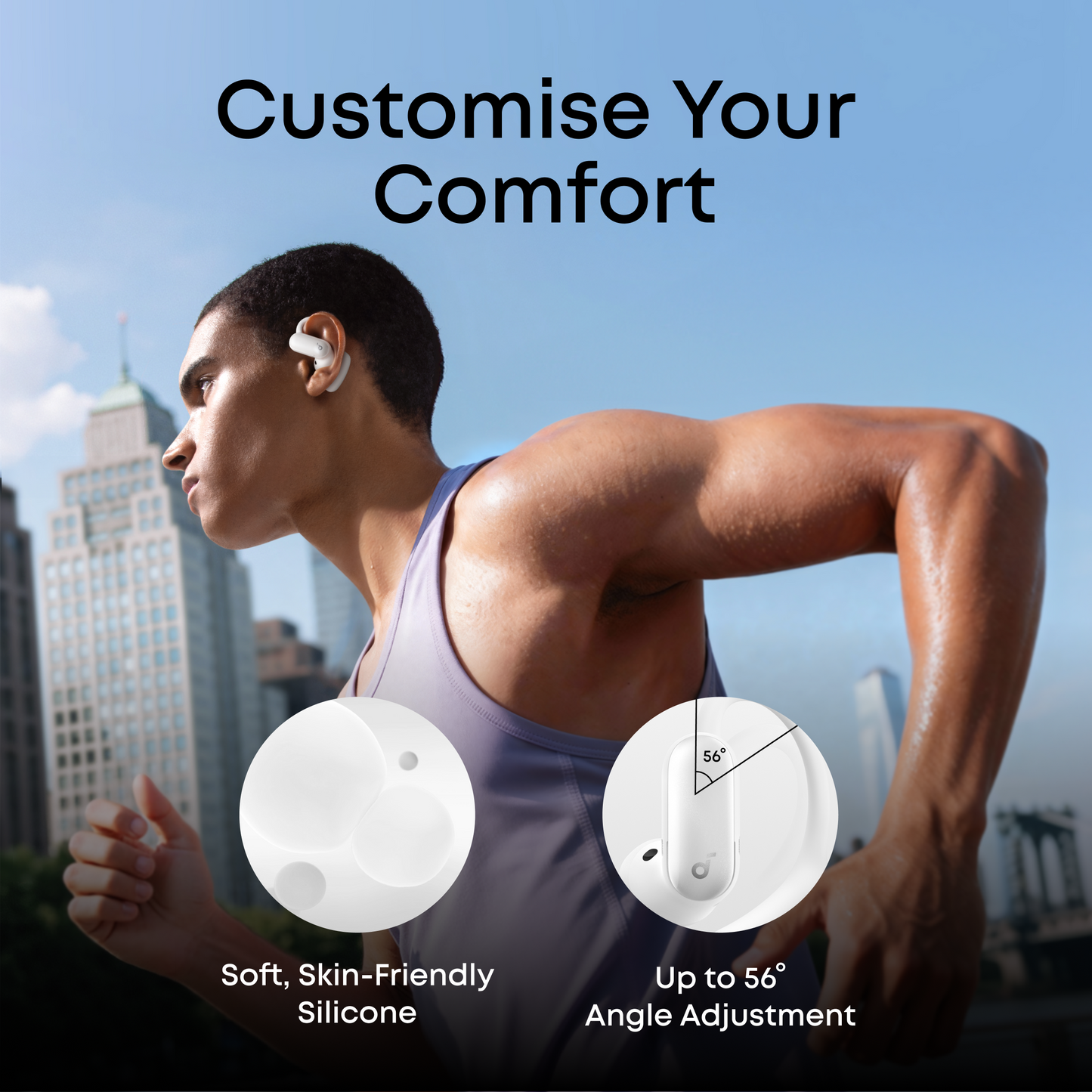 soundcore AeroFit 2 Pro | 2-in-1 Hybrid Earbuds