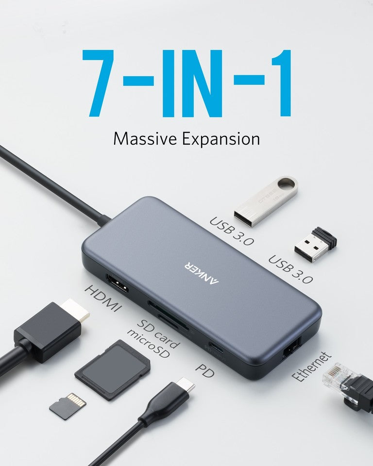 PowerExpand+ 7-in-1 USB-C PD Ethernet Hub