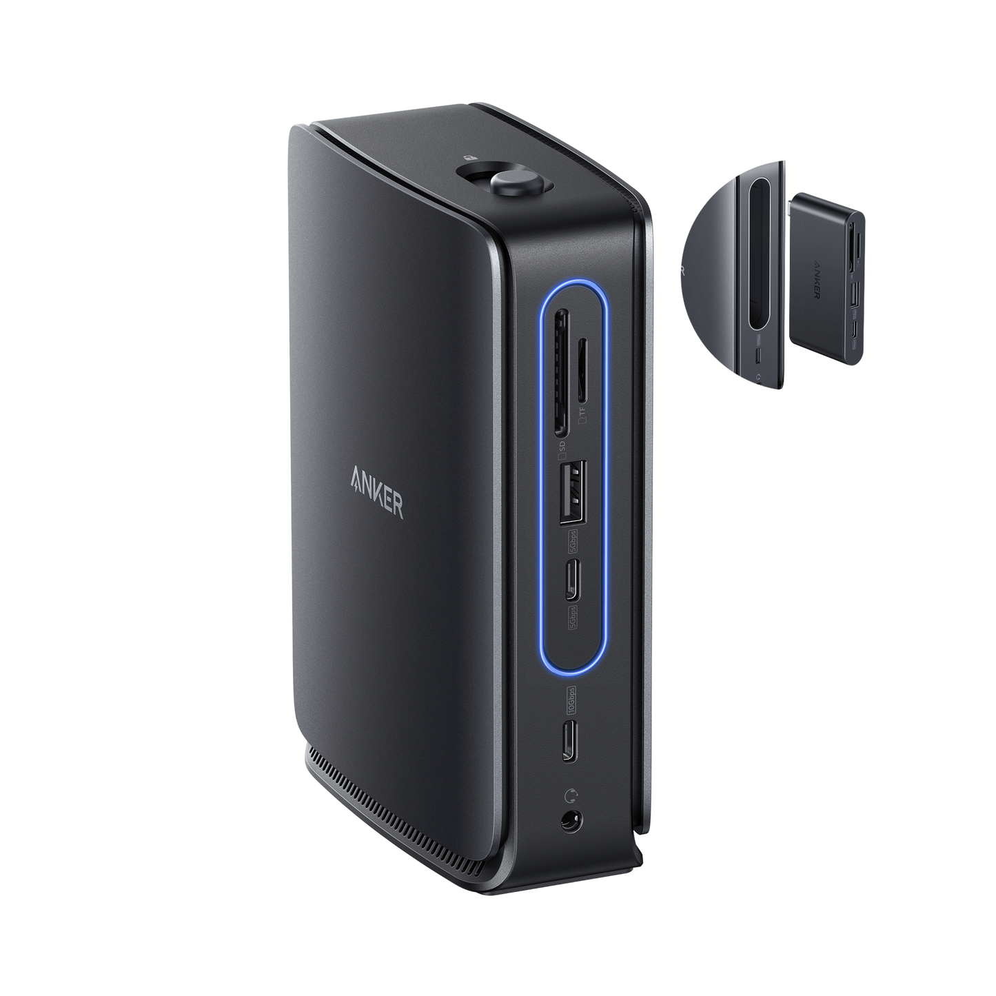Anker Nano Docking Station (13-in-1, Triple Display,Built-In Removable Hub)