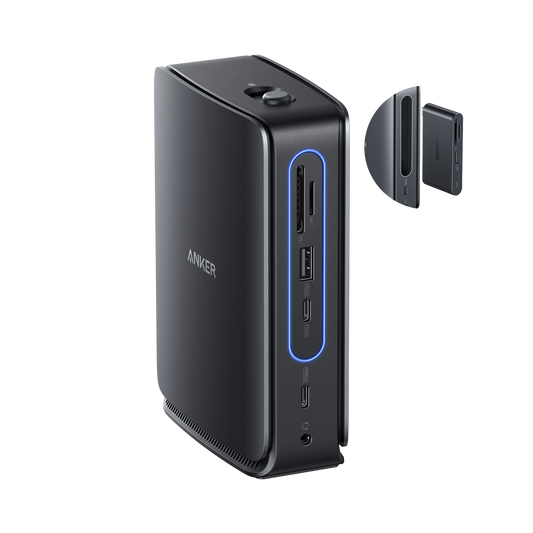Anker Nano Docking Station (13-in-1, Triple Display,Built-In Removable Hub)