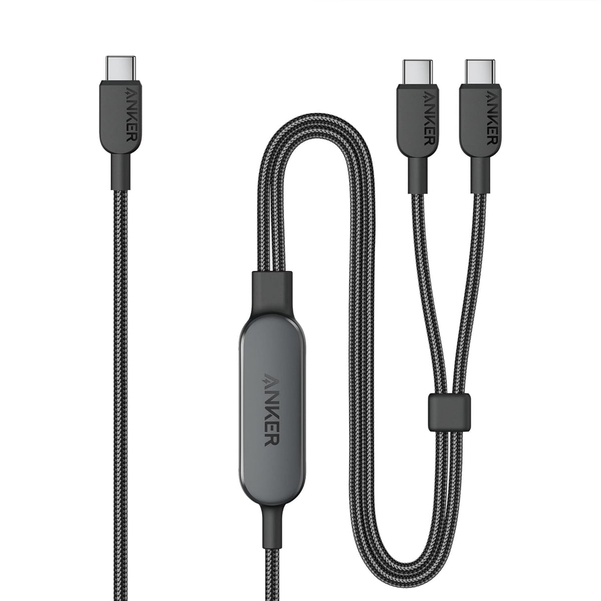 Anker 2-in-1 USB-C to USB-C Cable (1.2m, 140W, Braided）