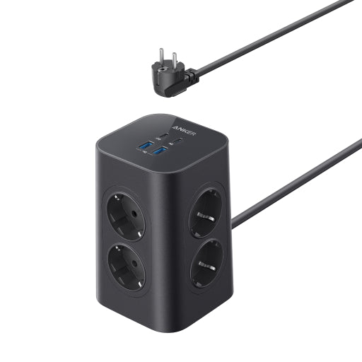 Anker USB Power Strip (12-in-1, 20W) Black