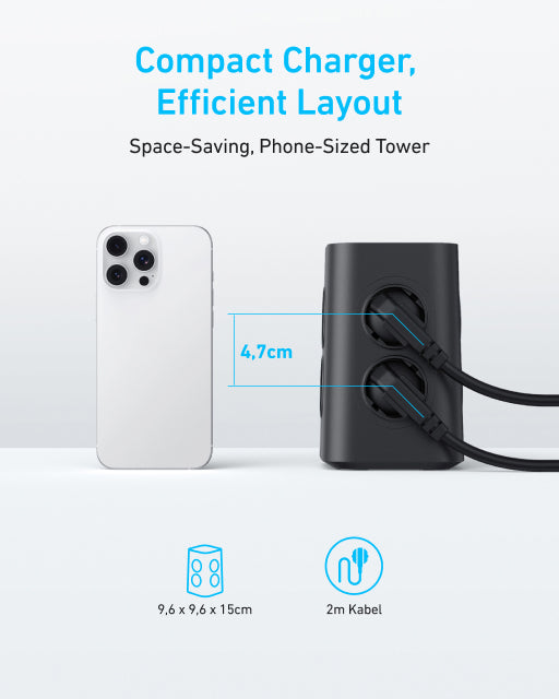 Anker USB Power Strip (12-in-1, 20W) Black