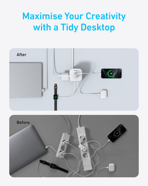 Anker USB Power Strip (12-in-1, 20W) Black