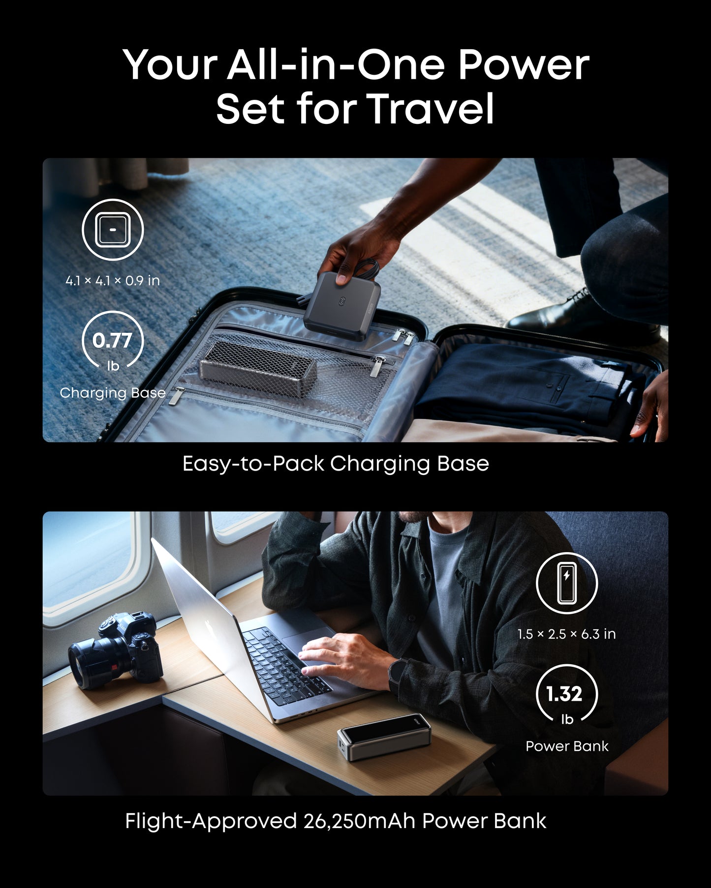 Anker Prime 26,250mAh Power Bank (300W) + Anker Prime Charging Base (150W)