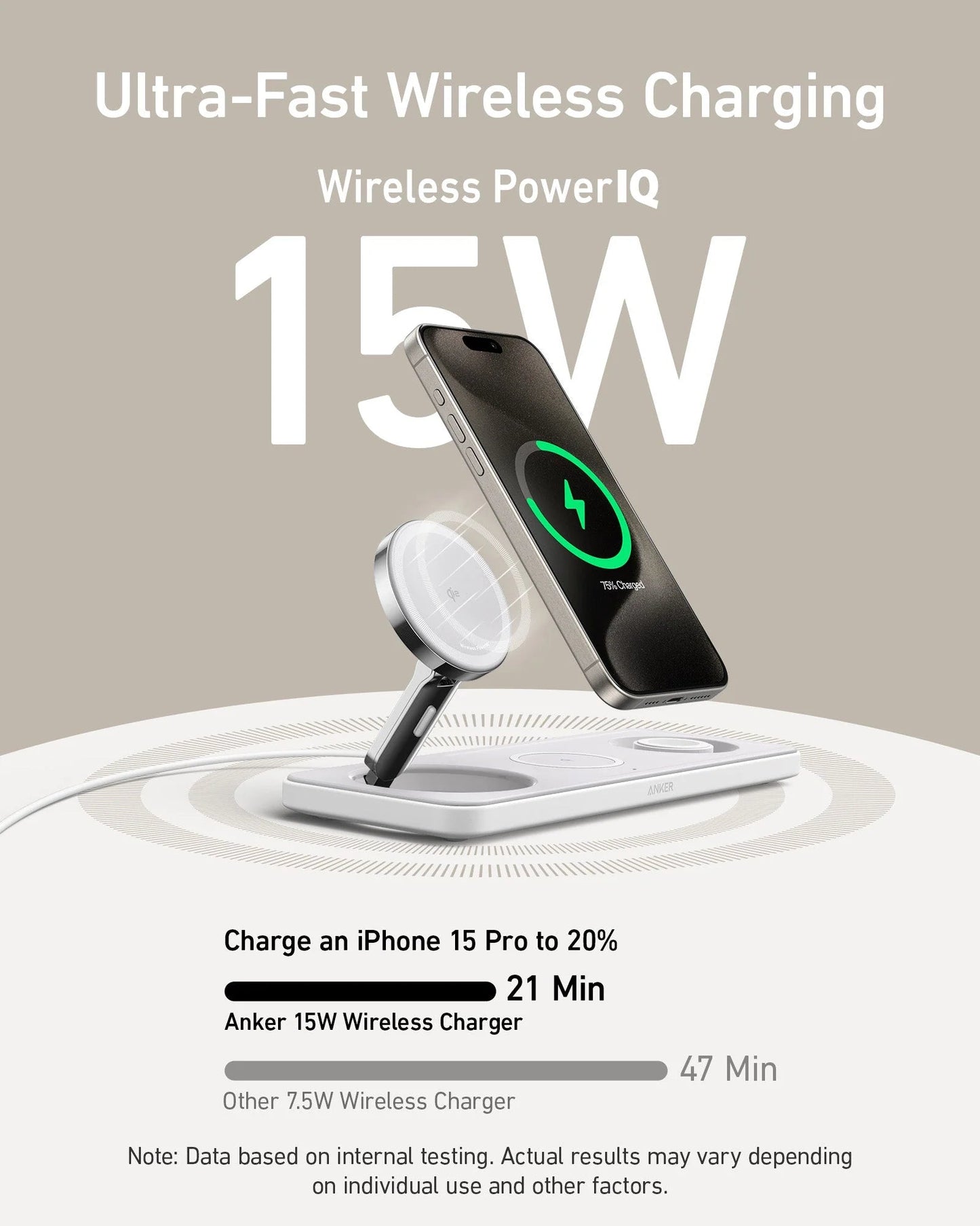 Anker MagGo Wireless Charging Station (3-in-1 Pad)