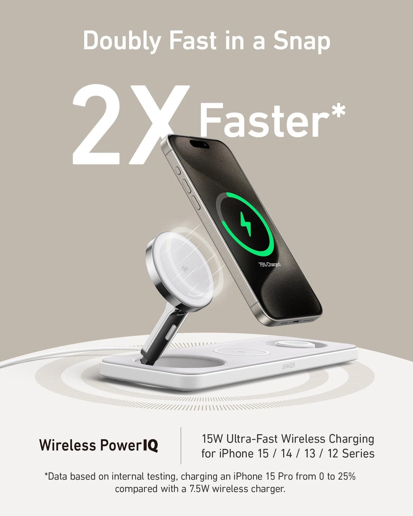 Anker MagGo Wireless Charging Station (3-in-1 Pad)