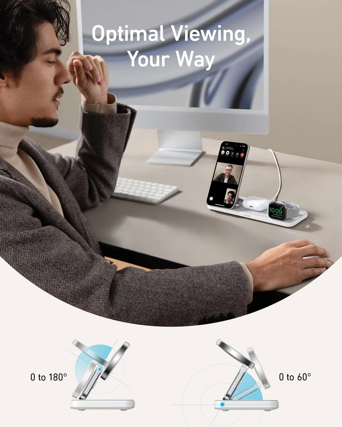 Anker MagGo Wireless Charging Station (3-in-1 Pad)