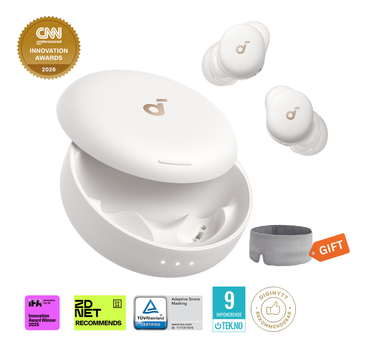 soundcore Sleep A30 | The World's First Smart ANC Sleep Earbuds