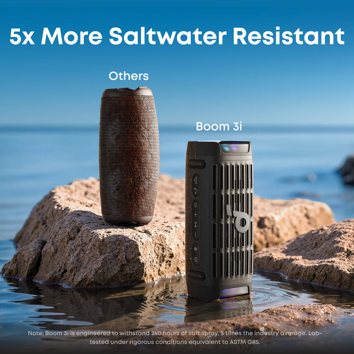 soundcore Boom 3i (Black, 2-pack) | Portable Rugged Outdoor Speaker