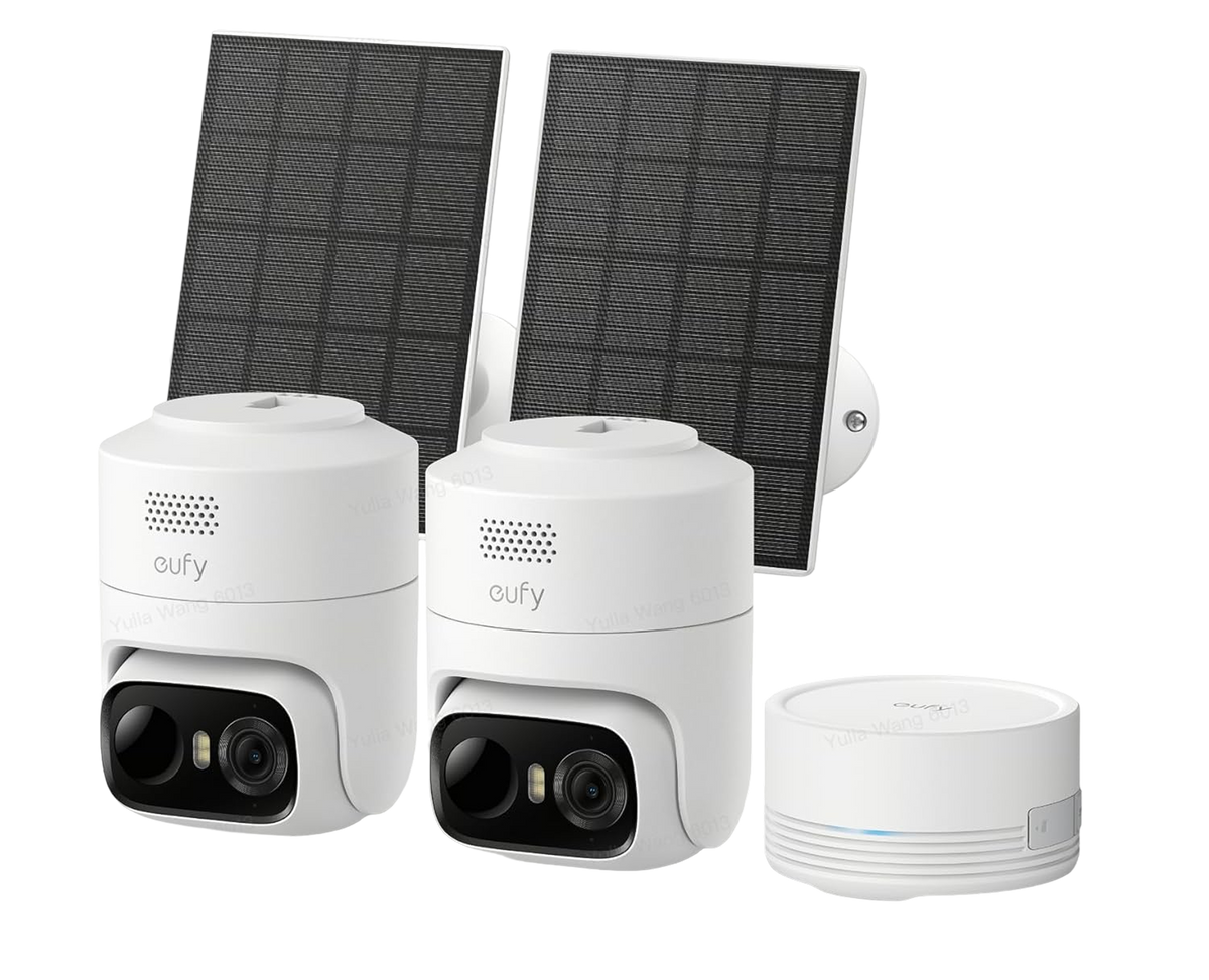 eufyCam C37 2K (2 Pack) + Homebase Mini + Solar Panel*2