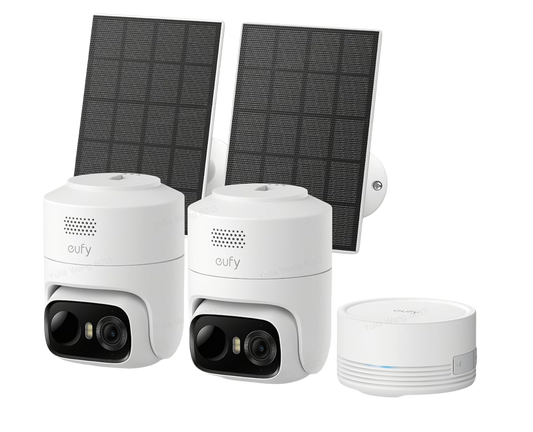 eufyCam C37 2K (2 Pack) + Homebase Mini + Solar Panel*2