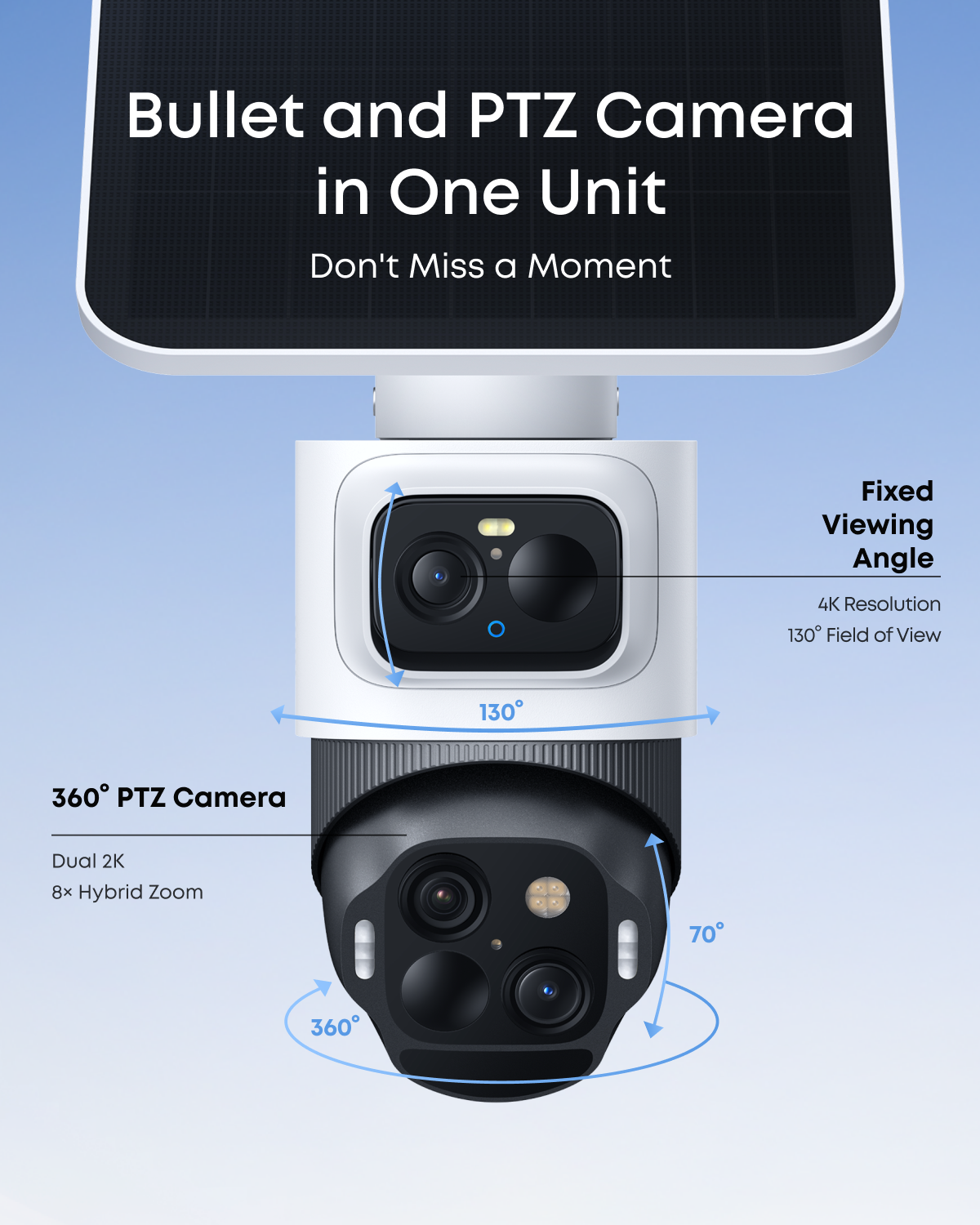 eufyCam SoloCam S4 4K Bullet 2K PTZ (2-Pack)