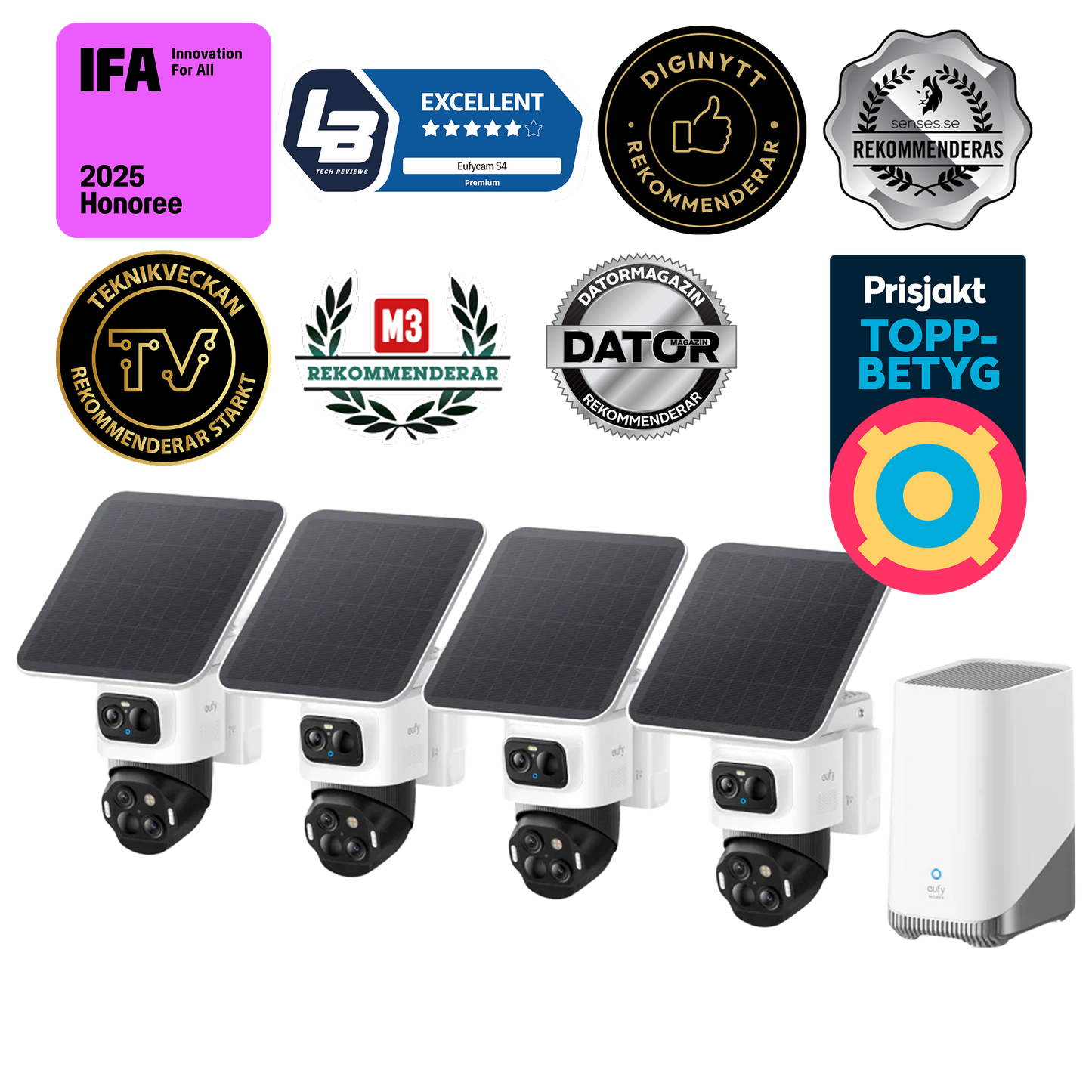 eufyCam S4 4-Cam + Kit HomeBase S380