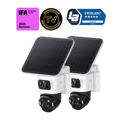 eufyCam SoloCam S4 4K Bullet 2K PTZ (2-Pack)