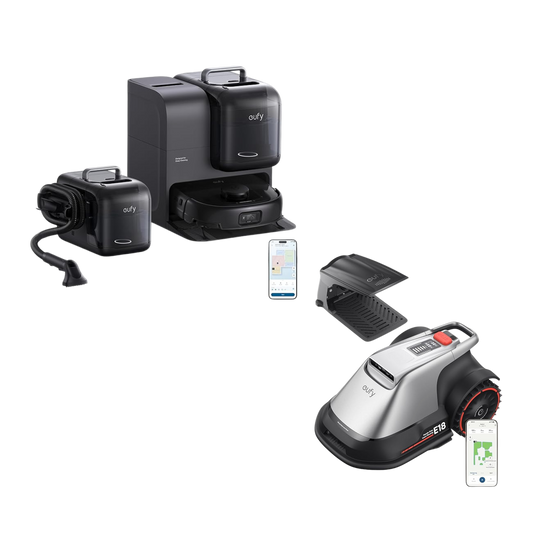 eufy Robot Vacuum Omni E28 + eufy Robot Lawn Mower E18