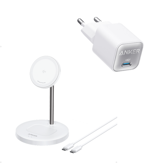 Anker MagGo Wireless Charger (2-in-1 Stand) + Anker <b>511</b> Charger (Nano 3, 30W)