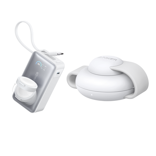 Anker MagGo Power Bank (10K, 35W, For Apple Watch) + Anker MagGo Wireless Charging Station (3-in-1, Foldable Pad)